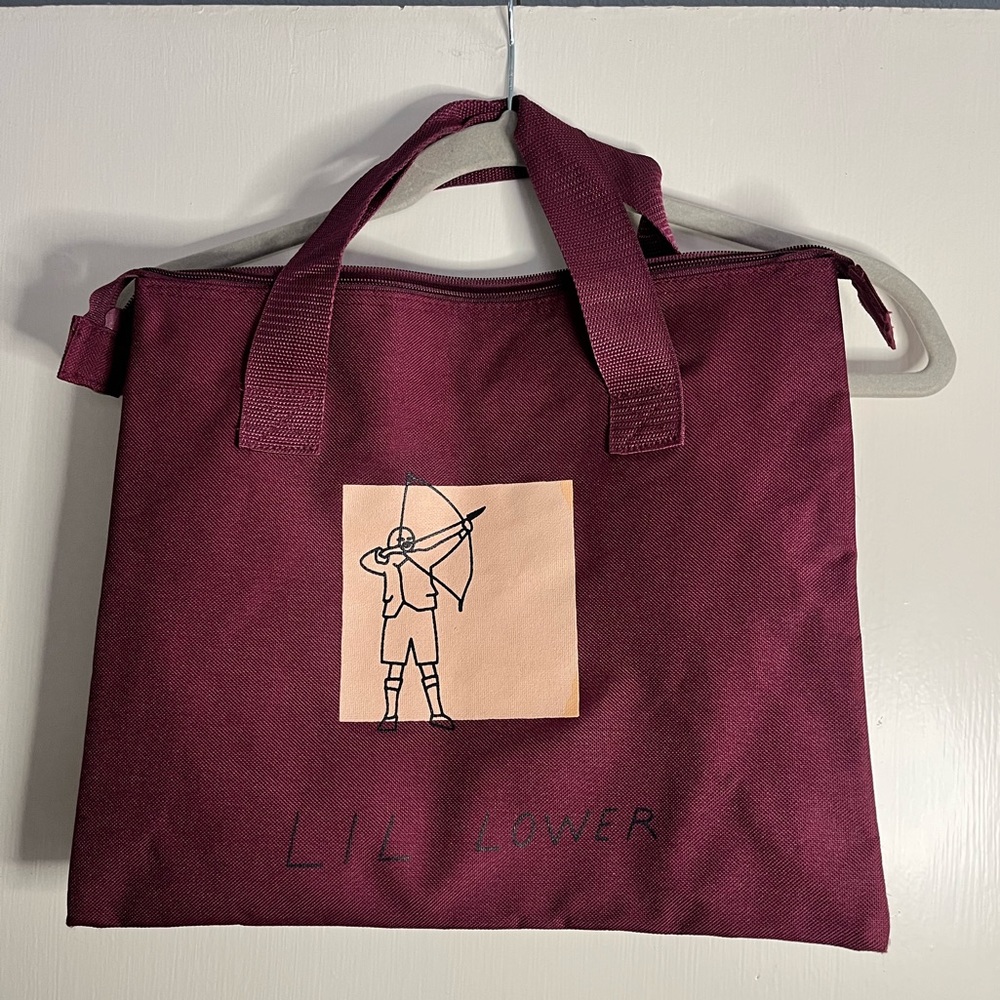 Marc by Marc Jacobs LOGO Portfolio Zip Top Tote MAROON
